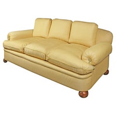 Deangelis Three-Seater Silk Sofa