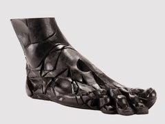 Una scultura decostruita che raffigura un piede. Italia 1920.