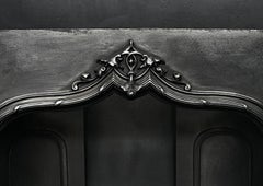 Inserto decorativo per caminetto vittoriano in ghisa