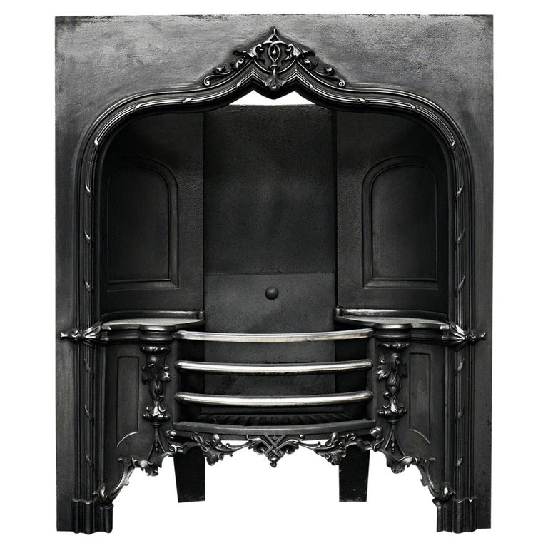 Decorative Cast Iron Victorian Fireplace Insert For Sale at 1stDibs | cast  iron fireplace insert, cast iron insert for fireplace, decorative cast iron  fireplace