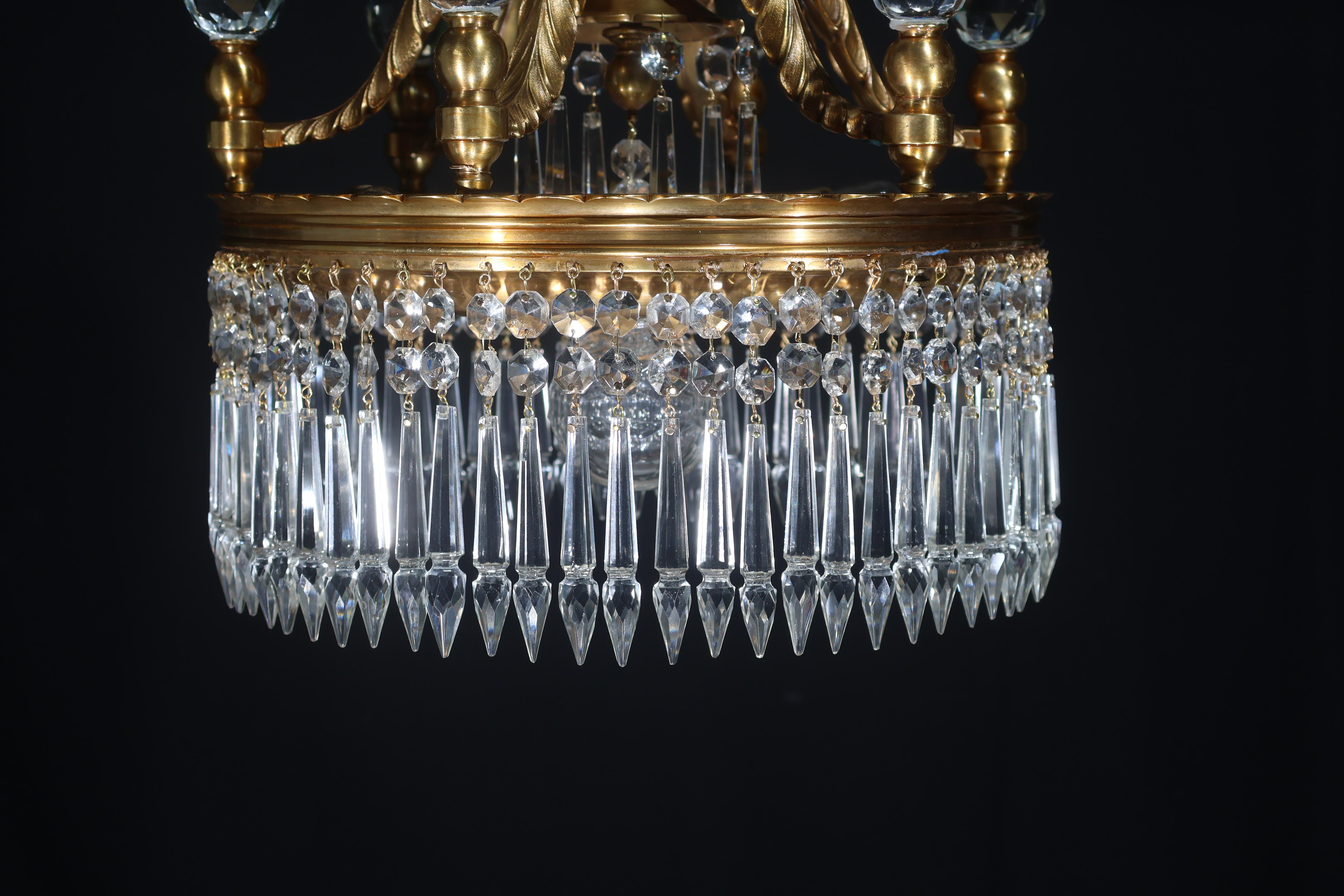 European A Decorative Chandelier for indirect light in the Louis XVI style. For Sale