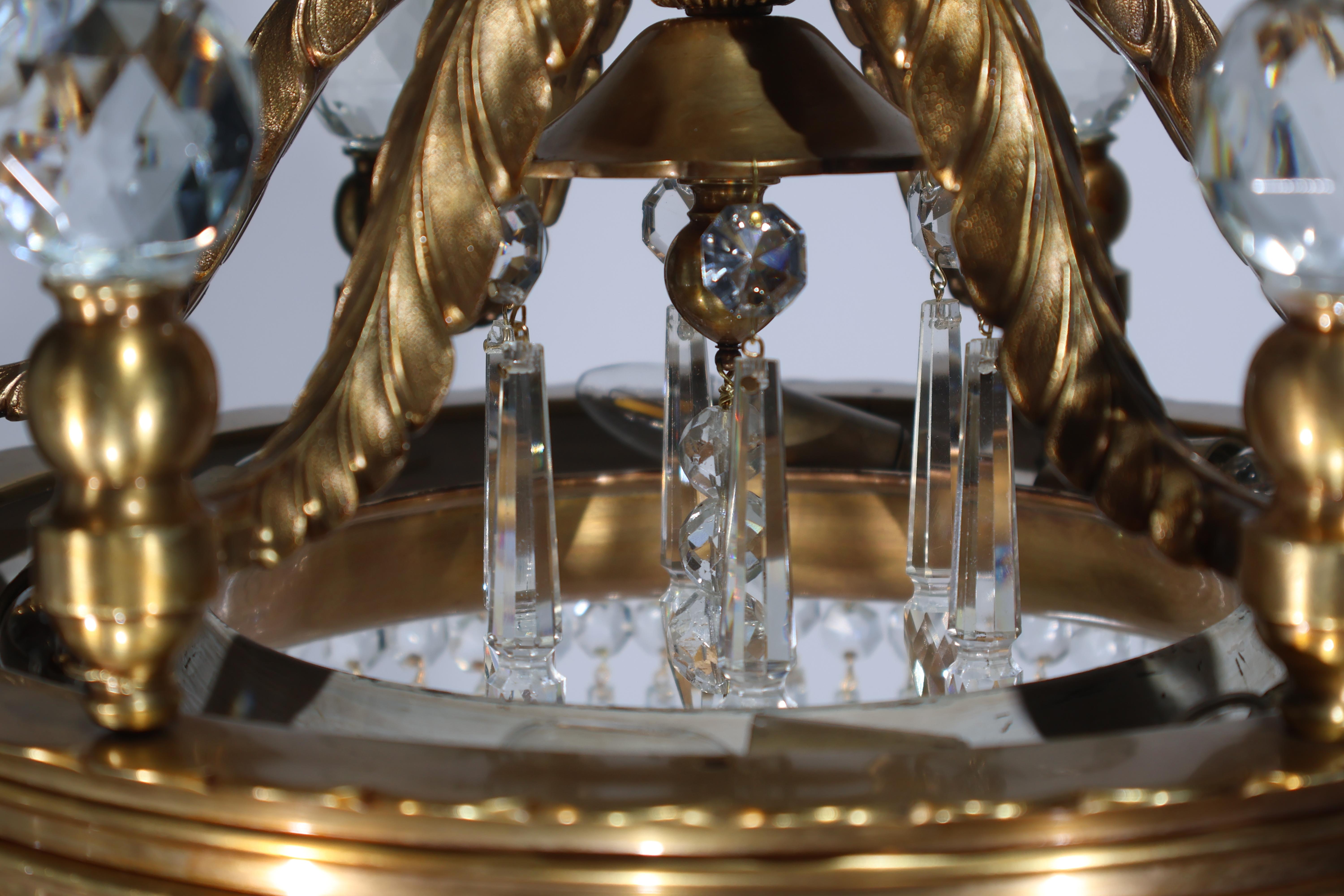 A Decorative Chandelier for indirect light in the Louis XVI style. For Sale 1