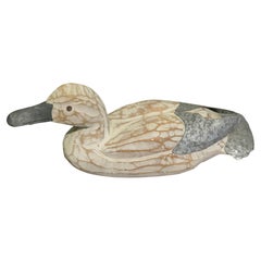 A Decorative French Shabby Brutalist Decoy Duck This is a good sound piece