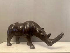 A Decorative Leather Rhinoceros