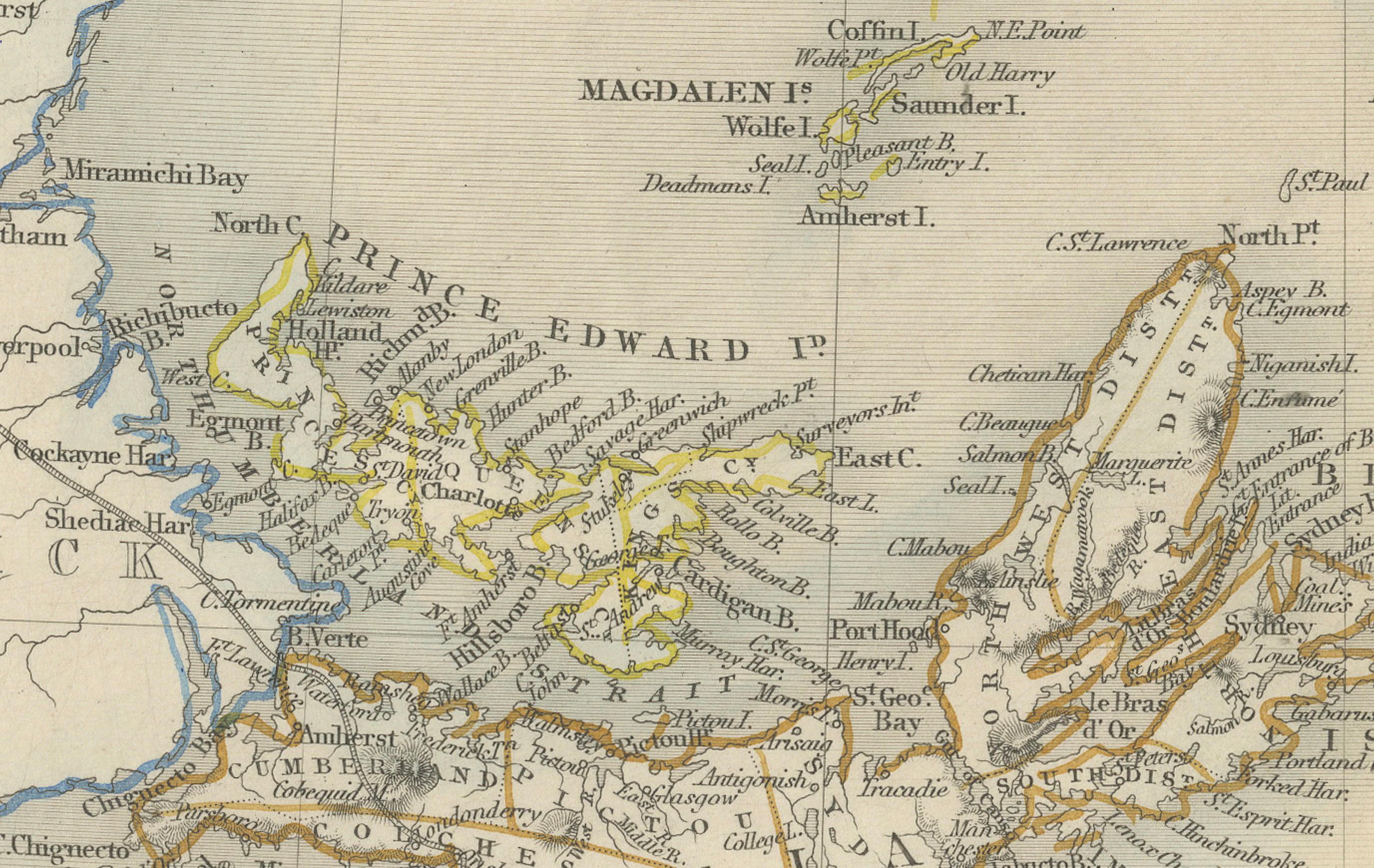 Die Karte gehört zu einer Serie von John Tallis & Company, die für ihre Karten aus der Mitte des 19. Jahrhunderts bekannt sind. Diese Karte zeigt die Regionen Nova Scotia und Neufundland und ist wie die anderen Karten aus der Serie 