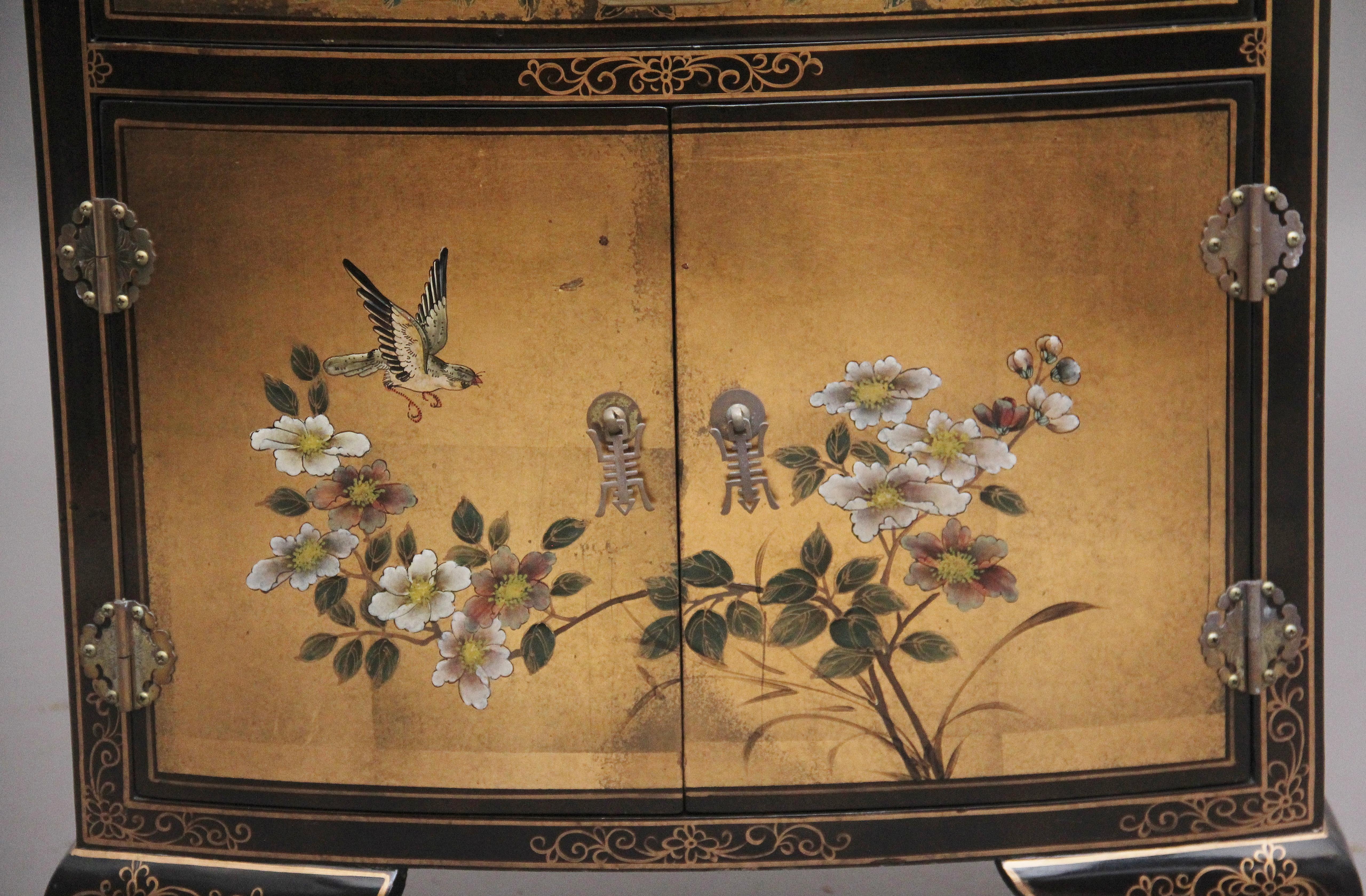 Decorative Mid-20th Century Painted and Lacquered Cabinet 5