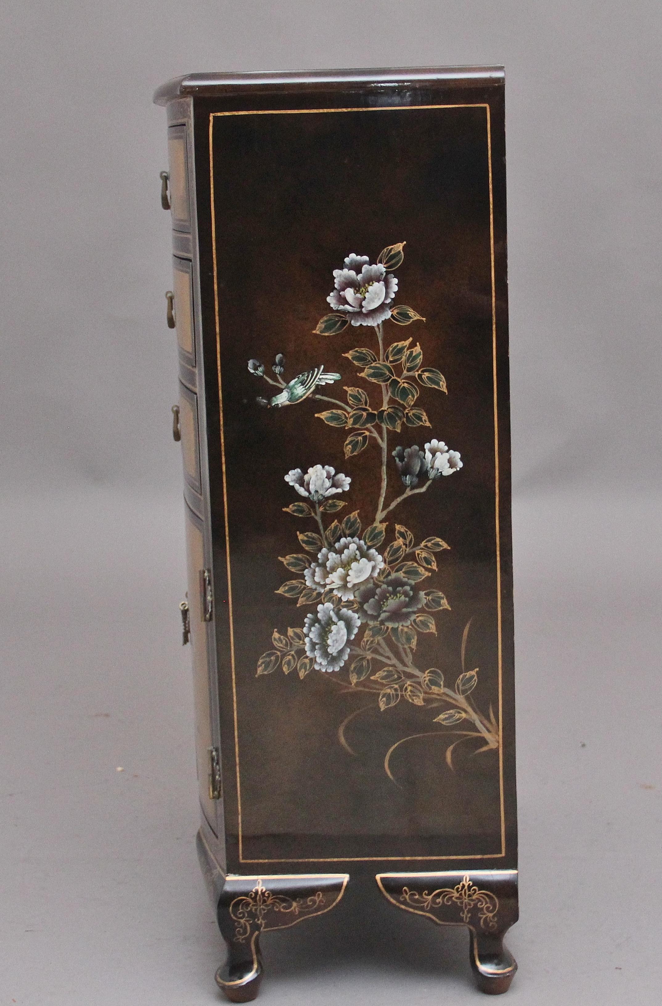 Decorative Mid-20th Century Painted and Lacquered Cabinet 2
