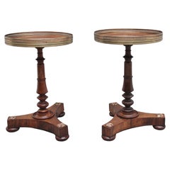 Decorative Pair of Early 19th Century Rosewood Occasional Tables