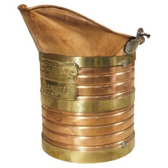 A Decorative Polished French Copper and Brass Decalitre Vessel, Circa 1900