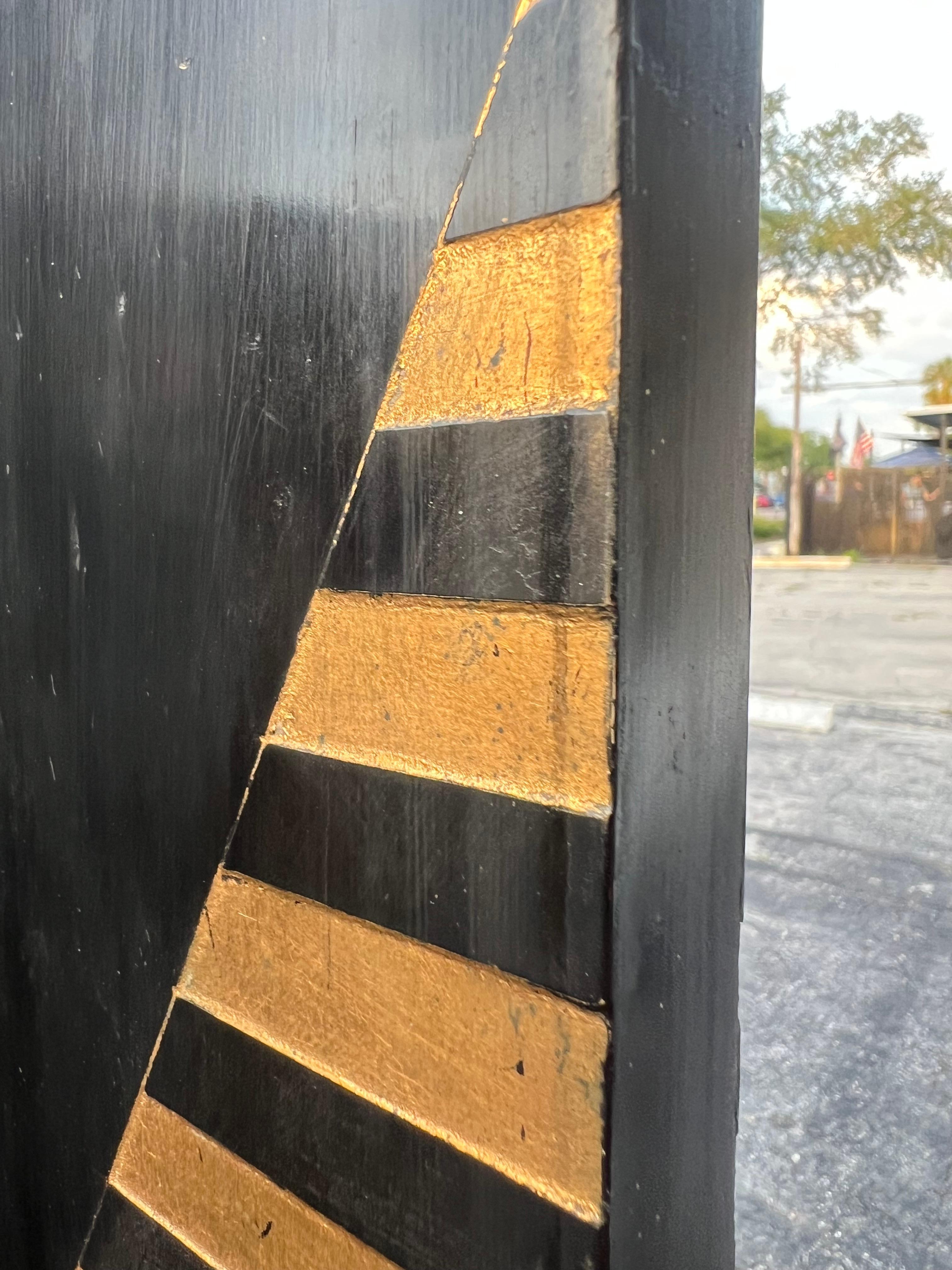 Wood A Decorative Screen Ca '1980's In Art Deco Style For Sale