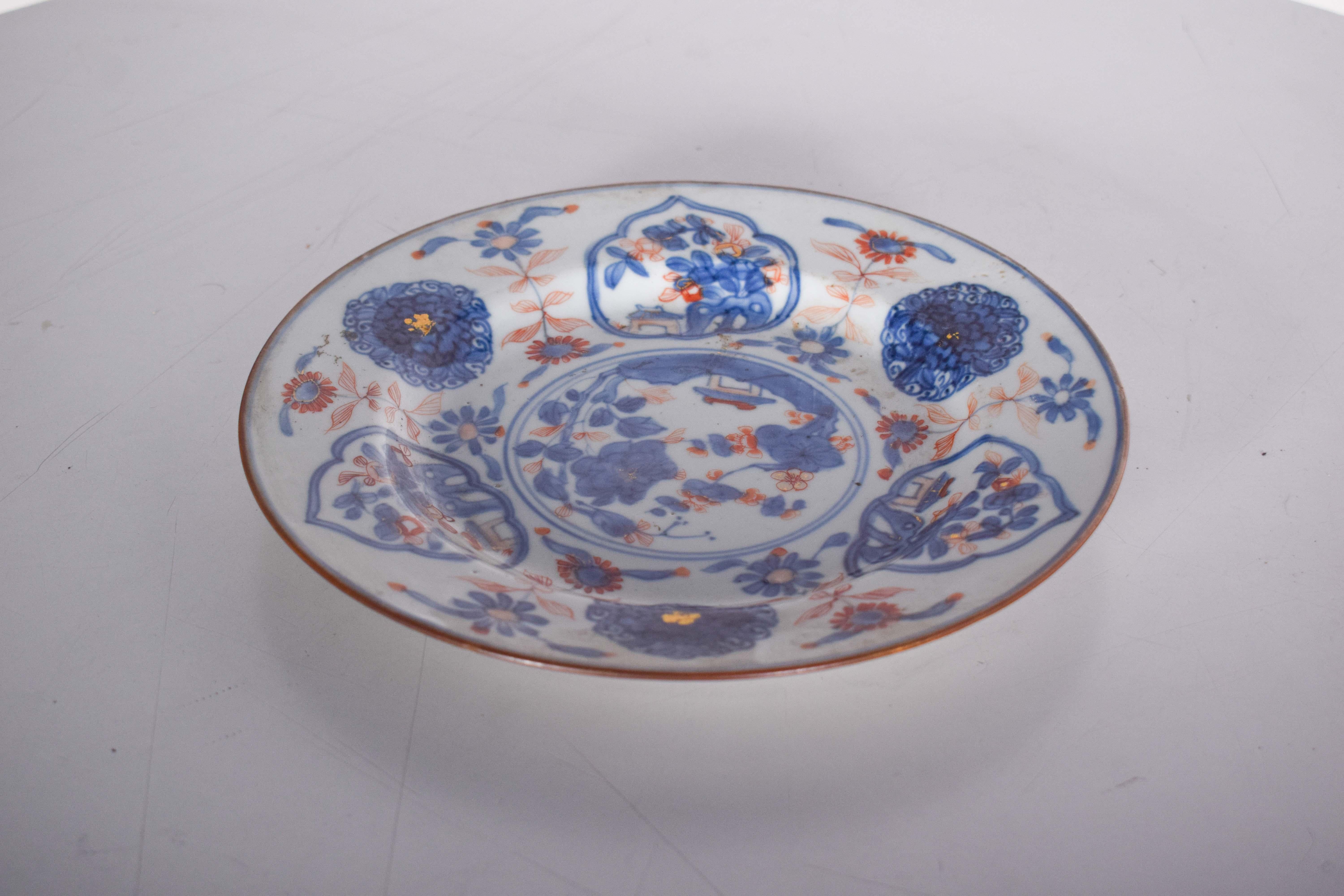 Assiette profonde en porcelaine chinoise Imari Bon état - En vente à Lisboa, Lisboa