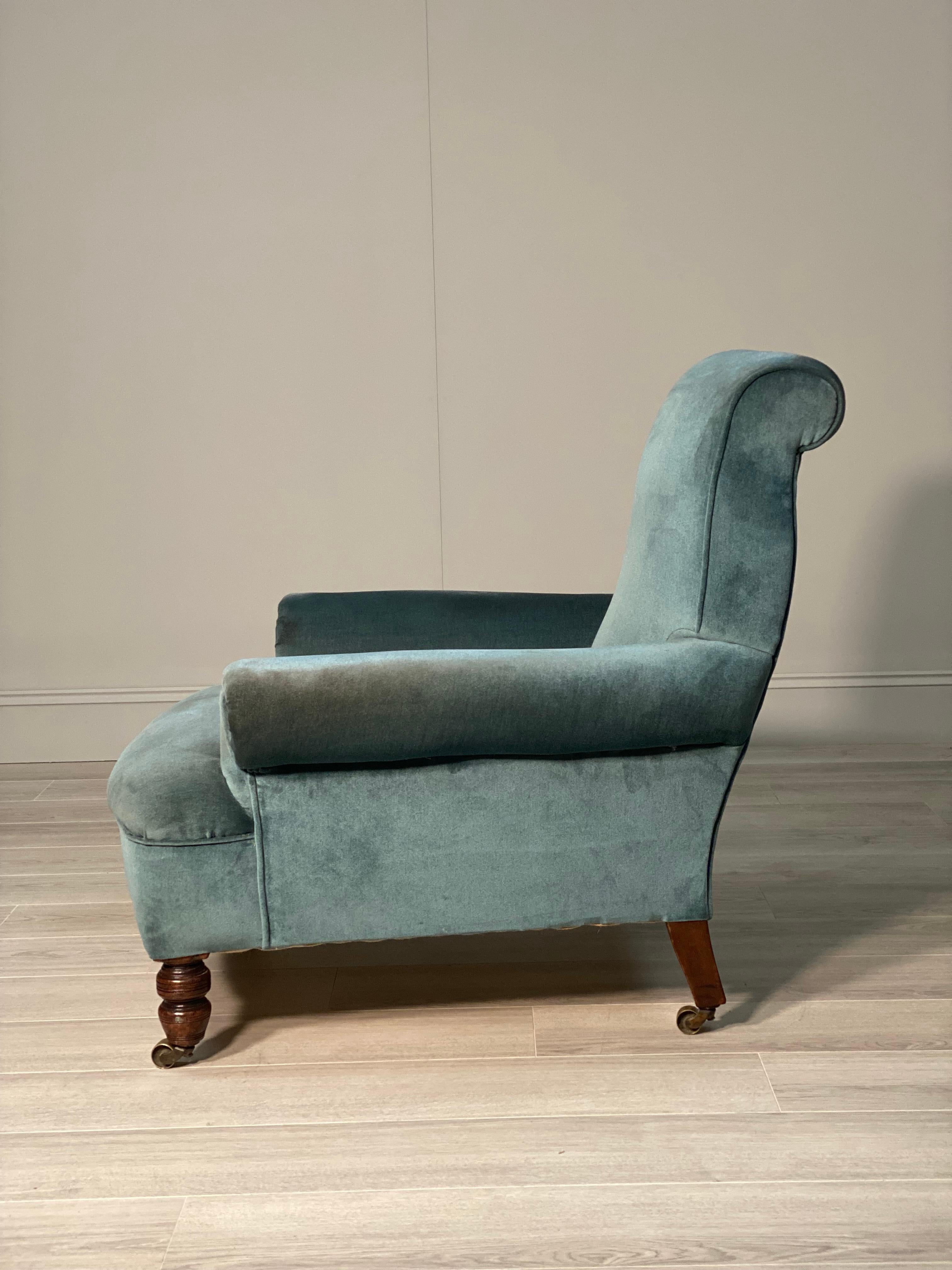A Deep Seated 19th Century Howard Style Armchair For Sale 1
