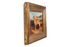 A Deerhound in a Landscape Dog Portrait