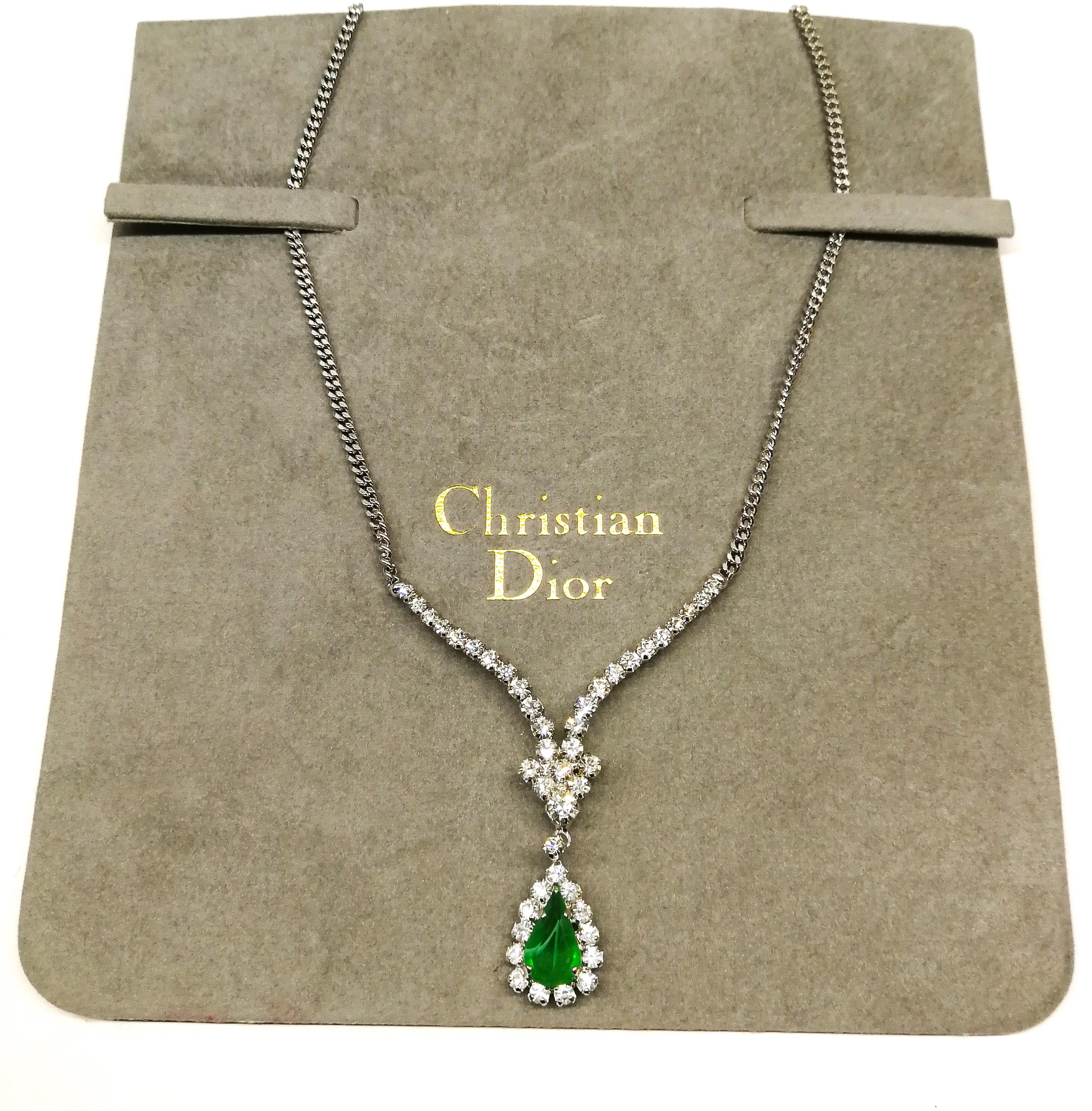 delicate emerald necklace