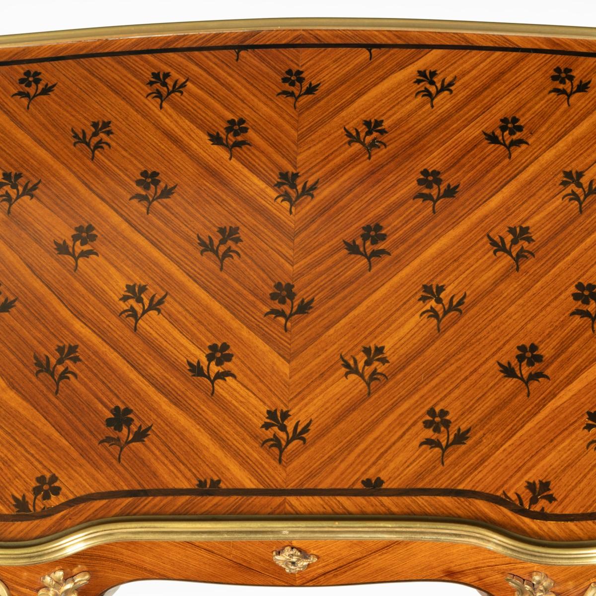 Delicate Napoleon III Kingwood Parquetry Side Table Attributed to Sormani In Good Condition For Sale In Lymington, Hampshire