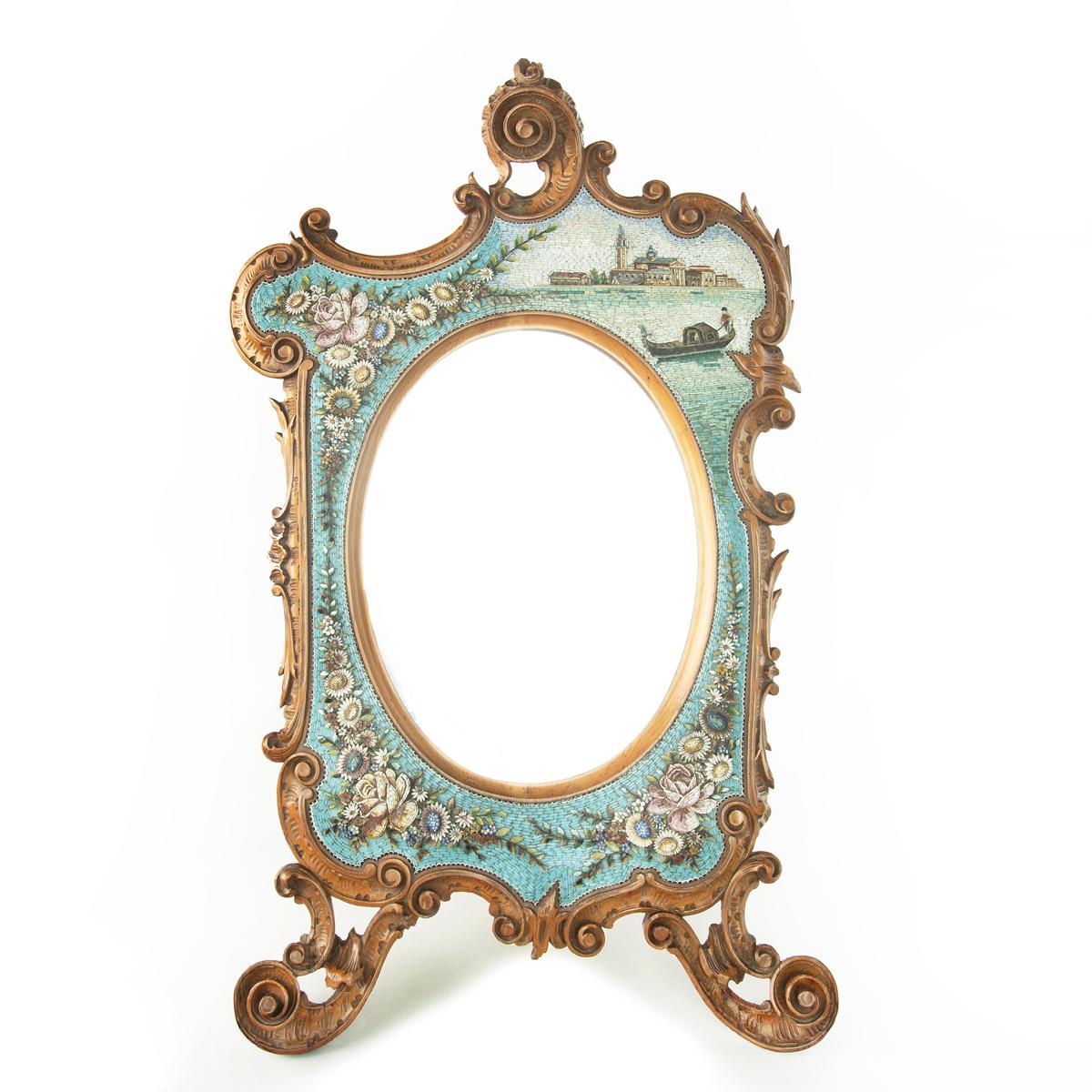 Early 20th Century Delicate Walnut Easel Dressing Table Mirror For Sale