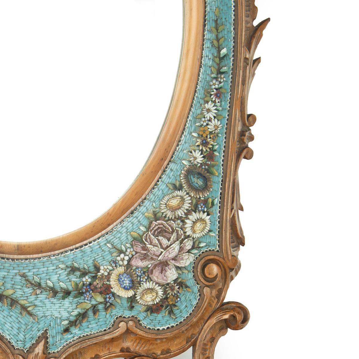 Delicate Walnut Easel Dressing Table Mirror For Sale 1