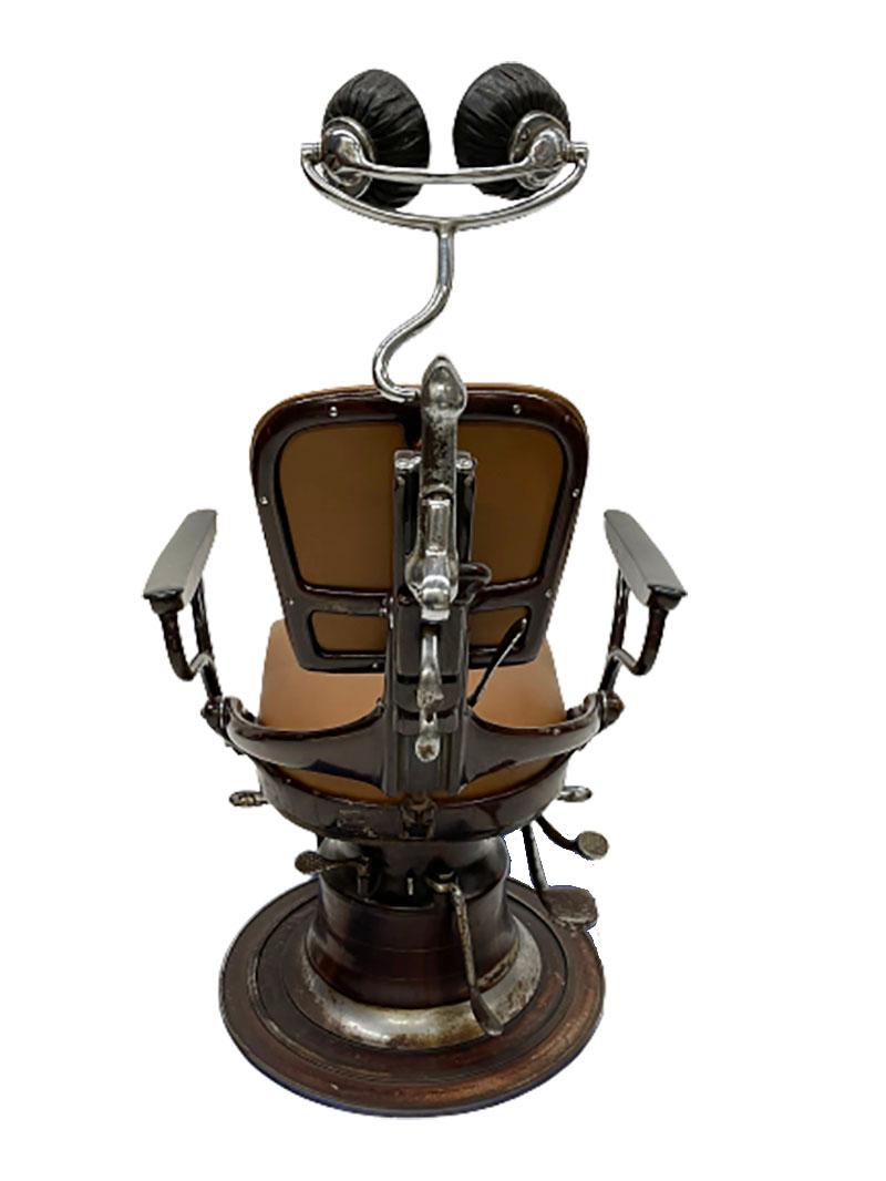 Français Chaise Dentist Chair Type III, Série 3266 de J. Corno, Union Frimor, France, vers 1920 en vente