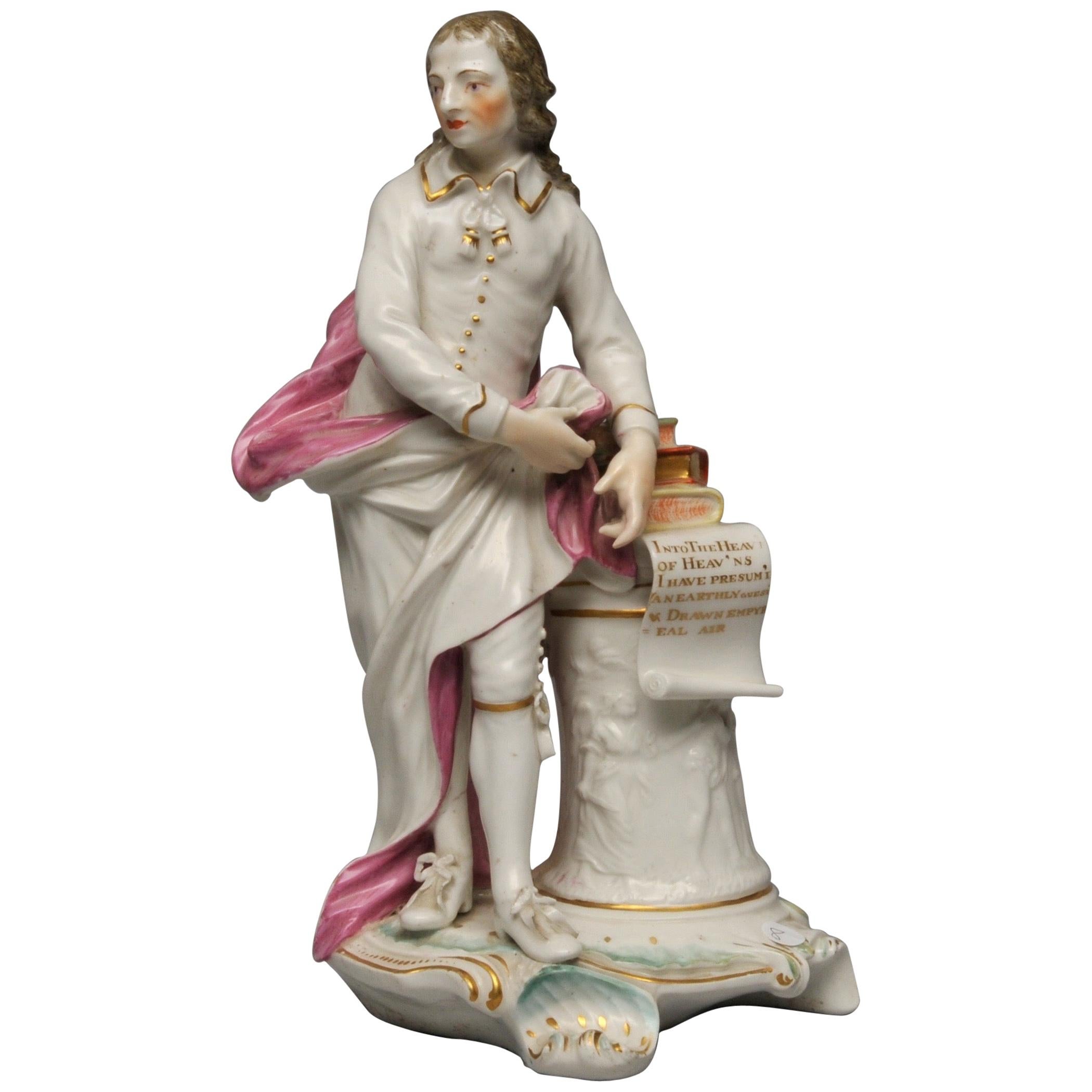 Derby Figure of Milton For Sale