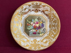 Derby Porcelain Dessert Plate Decorated by Thomas Steele c.1815