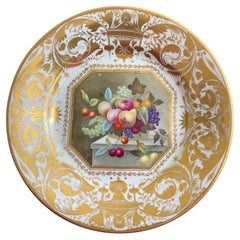 Derby Porcelain Dessert Plate Decorated by Thomas Steele c.1815