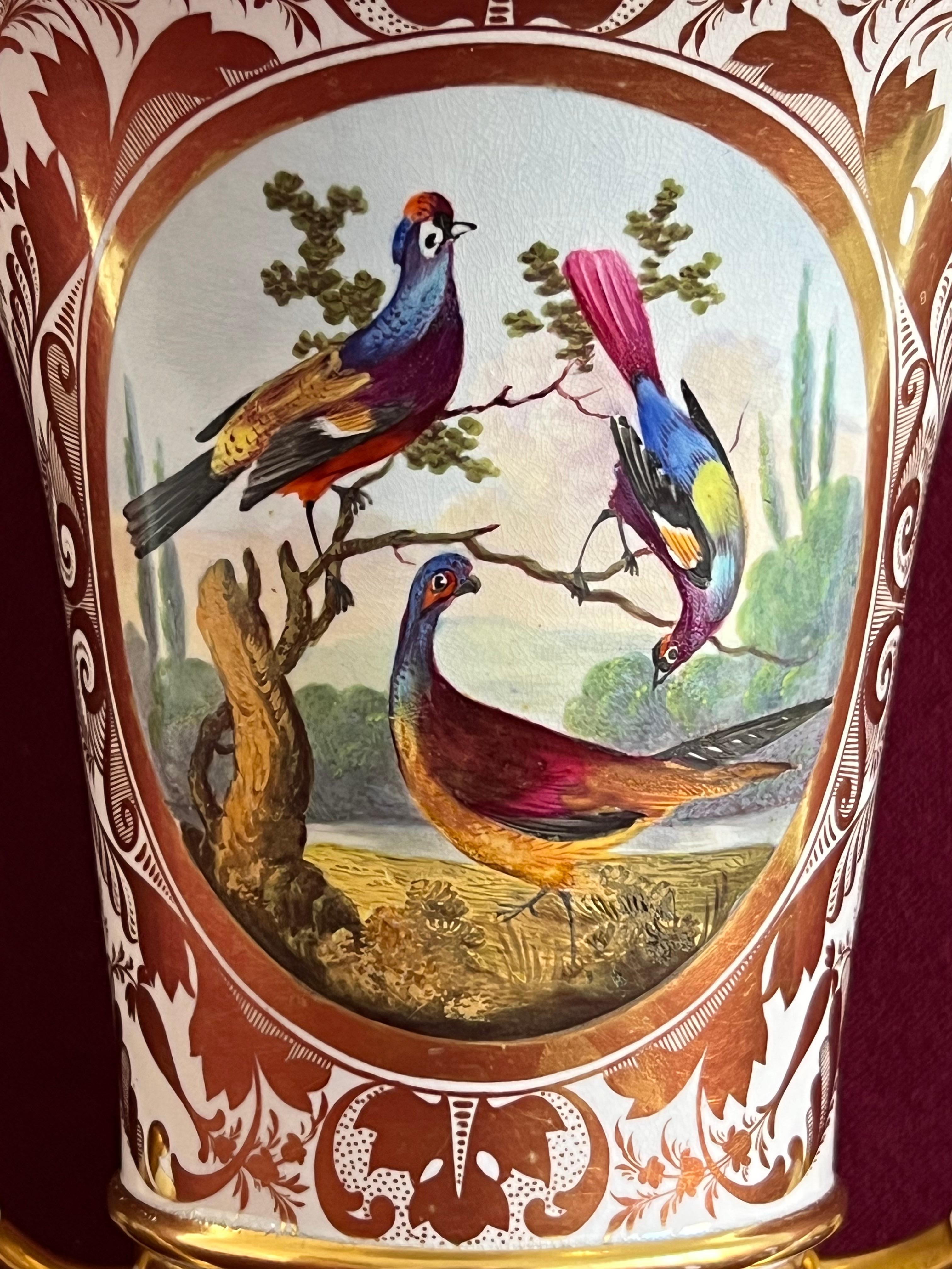 A Derby porcelain vase decorated by Richard Dodson c.1820 In Good Condition In Exeter, GB