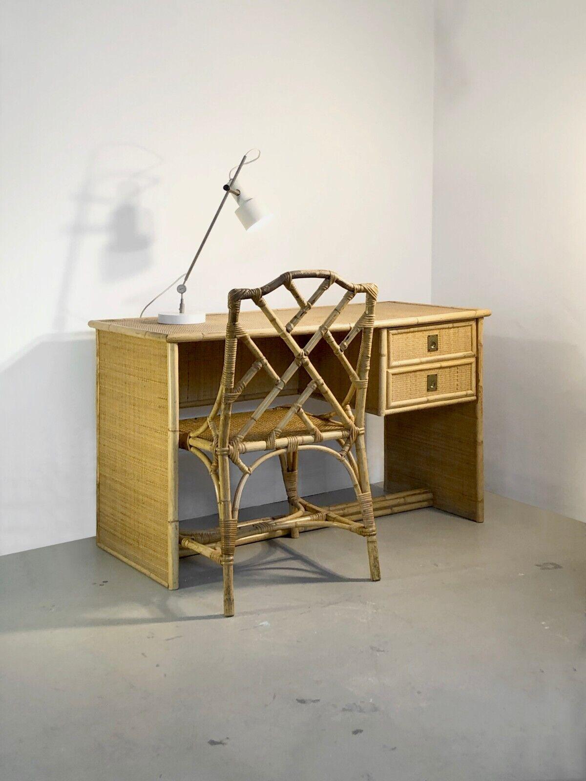 A  NEO-CLASSICAL ART-DECO SHABBY-CHIC Schreibtisch und ein Stuhl von DAL VERA, Italien 1960 (Moderne der Mitte des Jahrhunderts) im Angebot