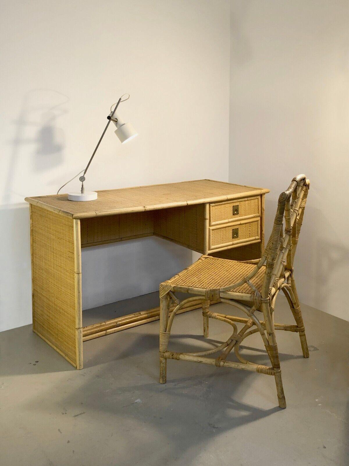 Mid-20th Century A  NEO-CLASSICAL ART-DECO SHABBY-CHIC Desk and a Chair by DAL VERA, Italy 1960 For Sale