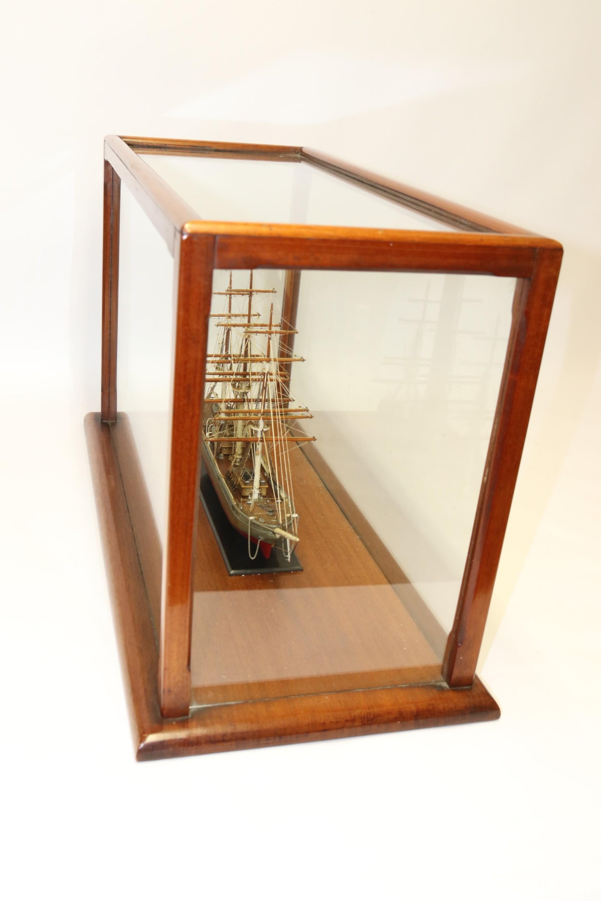 Detailed Early 20th Century English Scale Model of a 3 Mast Sailing Ship For Sale 9
