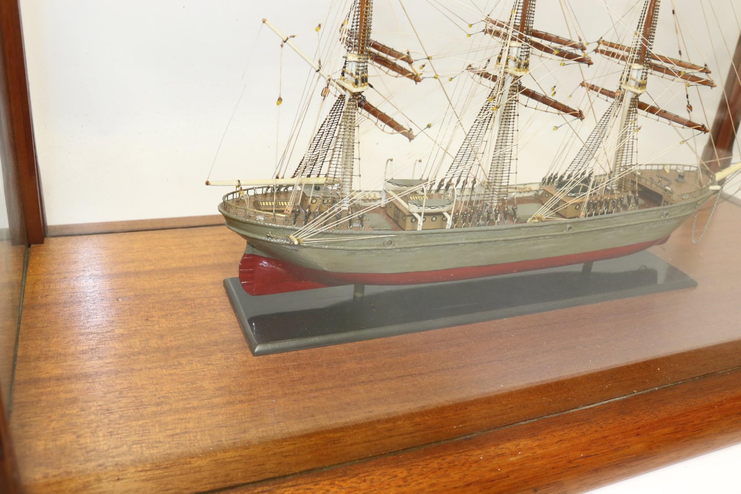Detailed Early 20th Century English Scale Model of a 3 Mast Sailing Ship For Sale 3