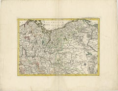 A Detailed Mid-18th Century German Map of North-Central Europe