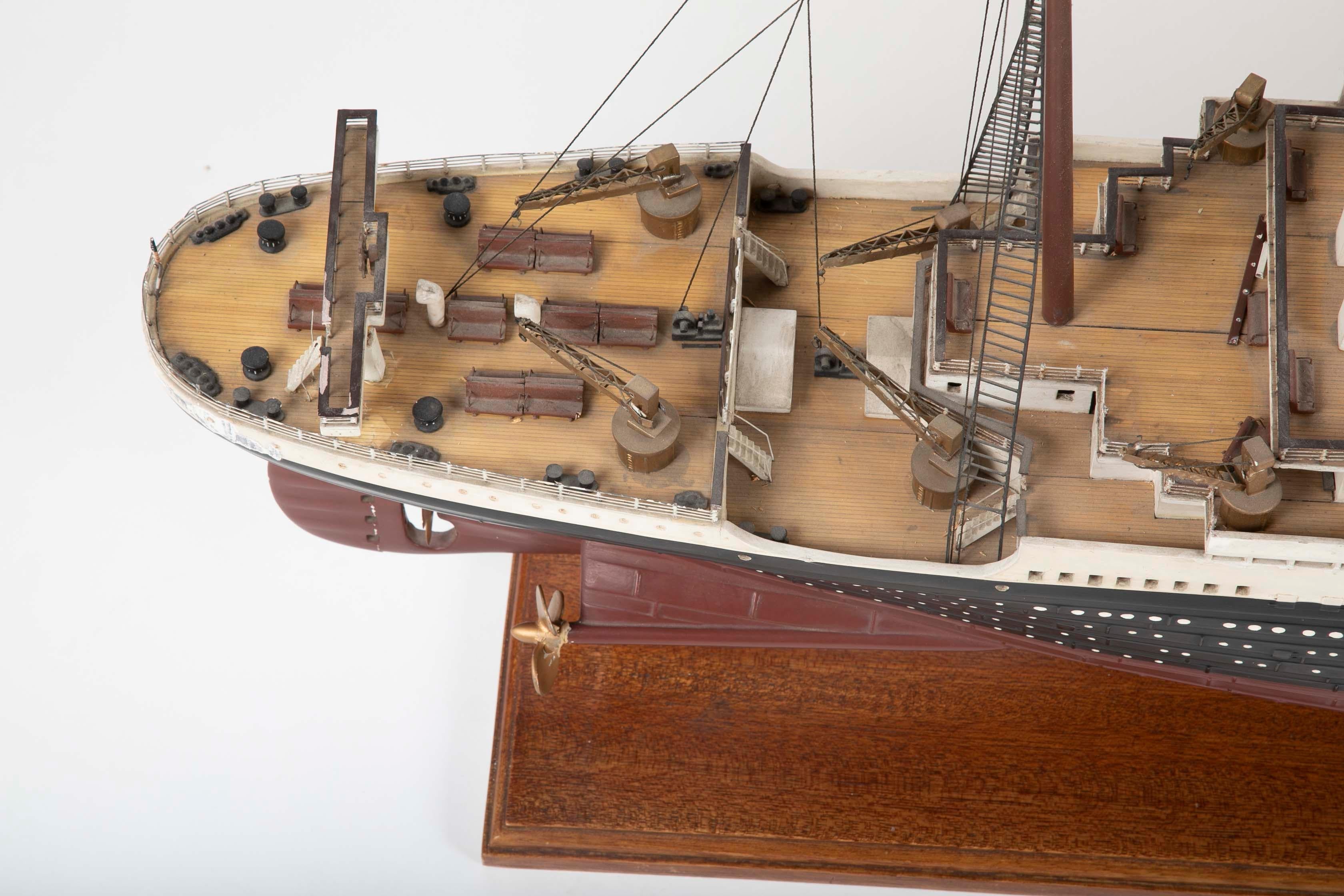 Wood Detailed Model of the White Star Liner RMS 