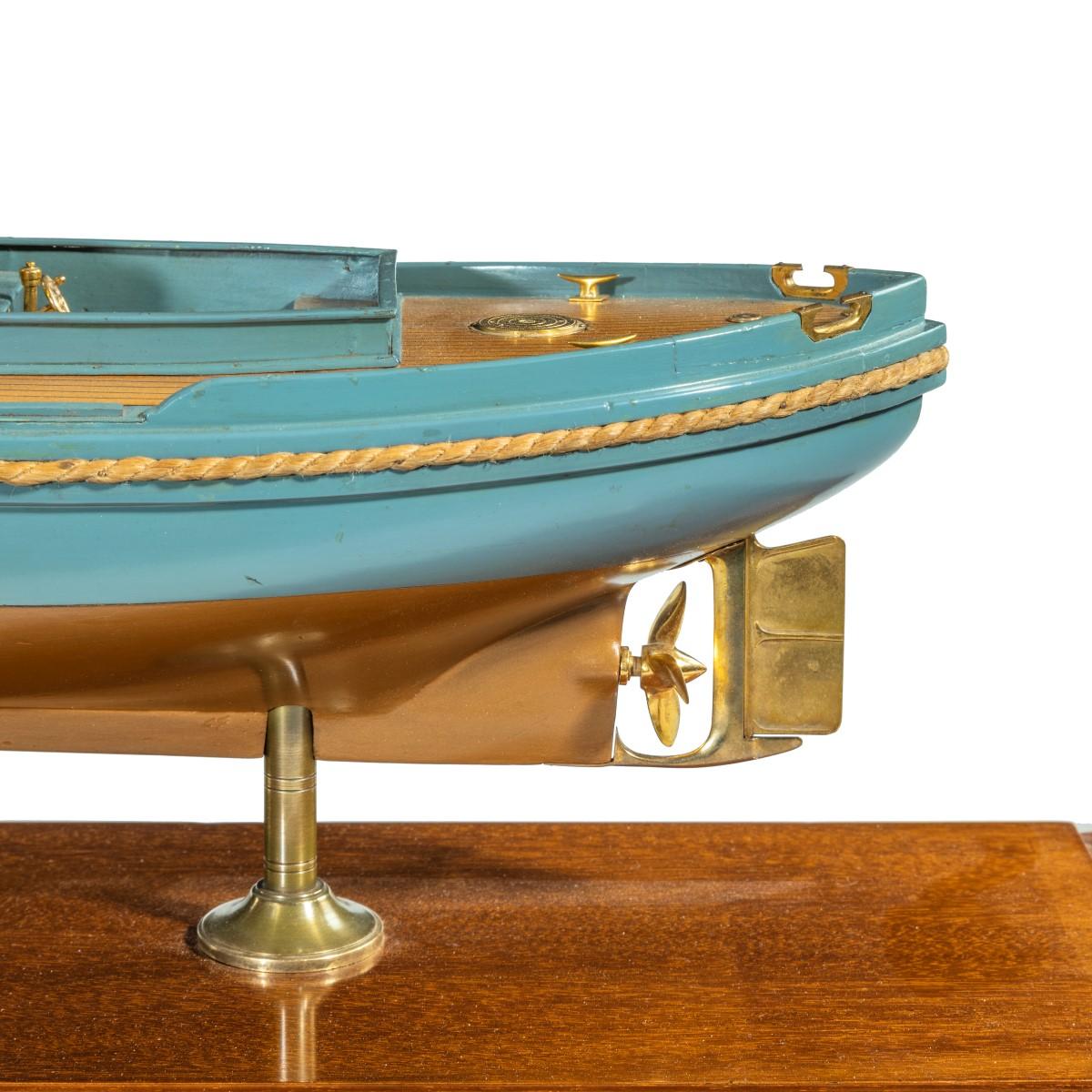 Detailed Owner’s Model or Shipyard Model of a Double Ended Harbour Launch For Sale 1