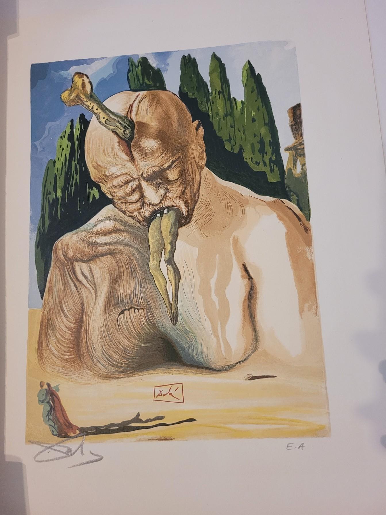 „ein Dämon Logiker“, Lithographie, Dali, 20. Jahrhundert im Angebot 7