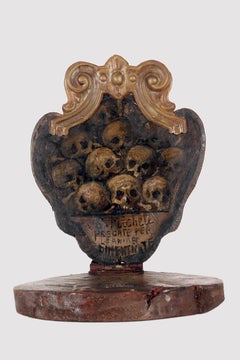 A devotional wall-mounted dedicated to Saint Michael. Italy, 17th century.