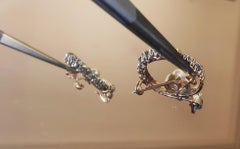 Diamond and Pearl Brooch