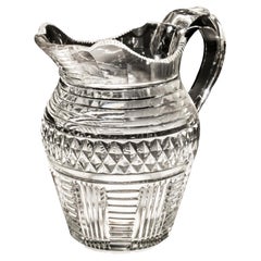 Antique Diamond and Step Cut Water Jug