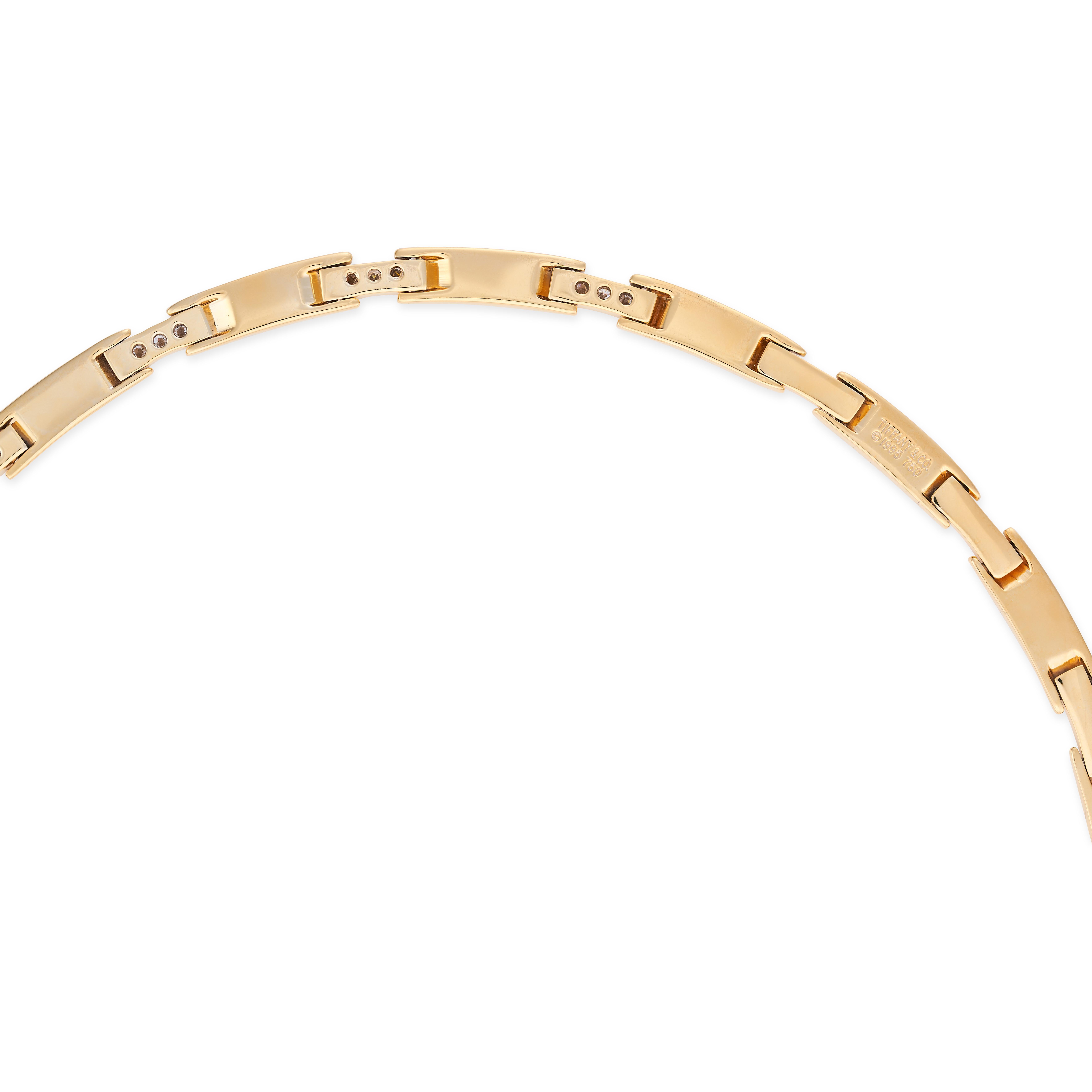Round Cut A diamond 'Atlas' collar necklace by Tiffany & Co, 1995 For Sale