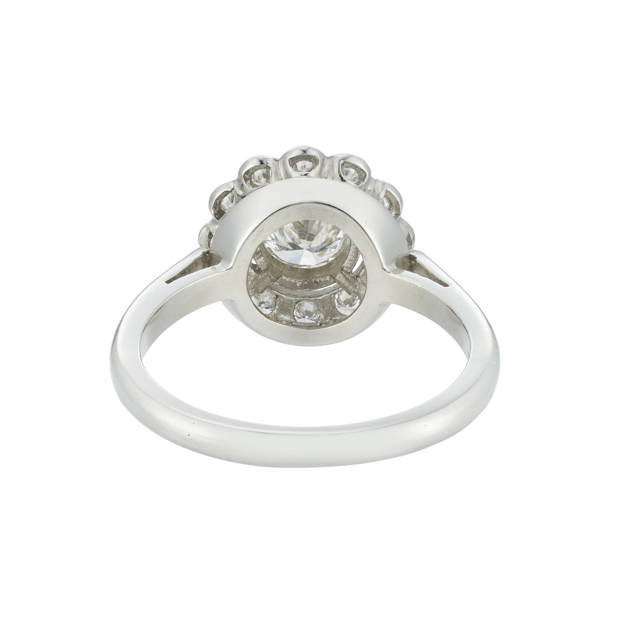 victorian diamond cluster ring