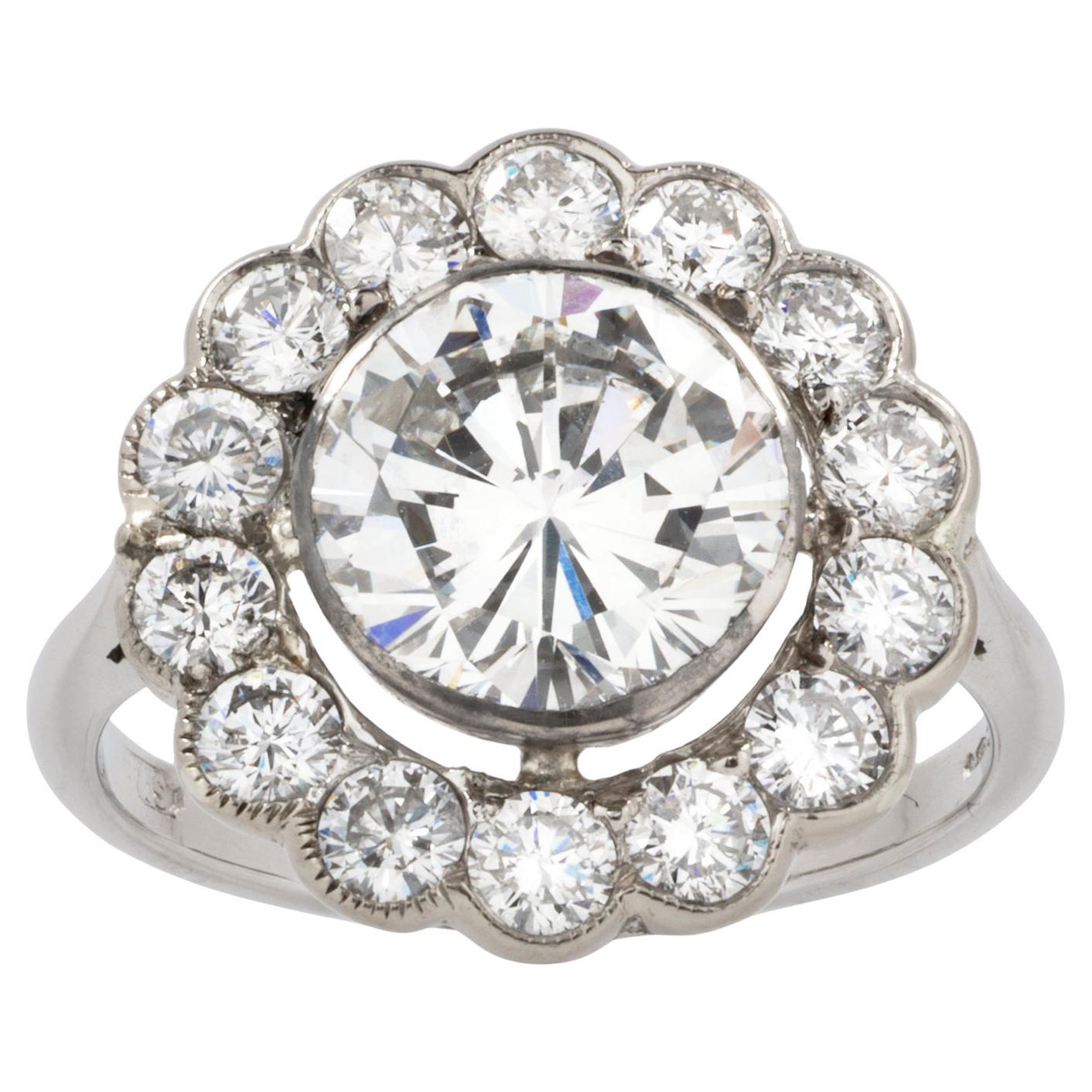 A Diamond Cluster Ring For Sale