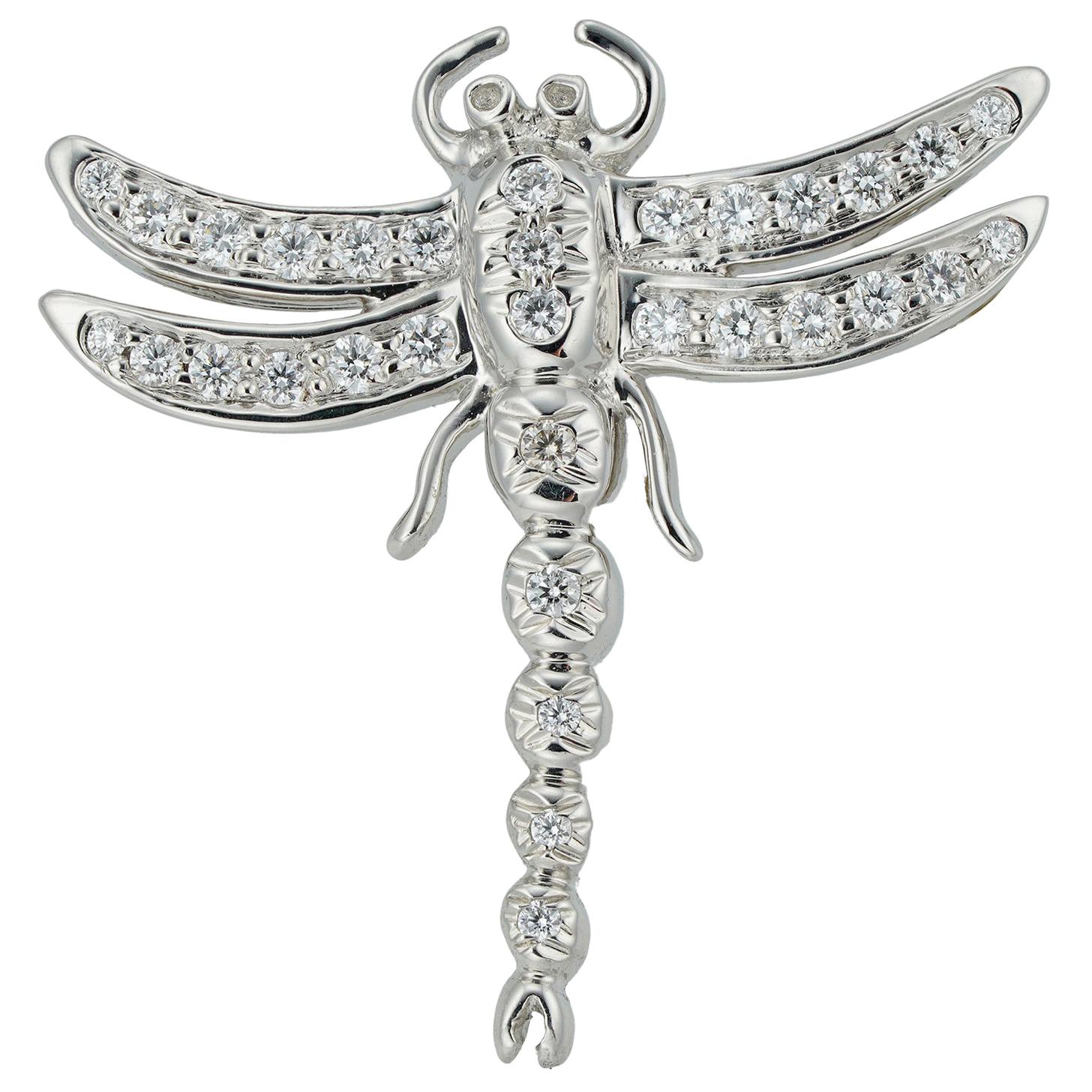 A Diamond Dragonfly Brooch by Tiffany & Co.