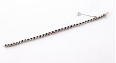 Diamond Emerald Sapphire and Ruby Set Tennis Bracelet