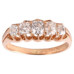 A Diamond Five-Stone Ring Circa 1890