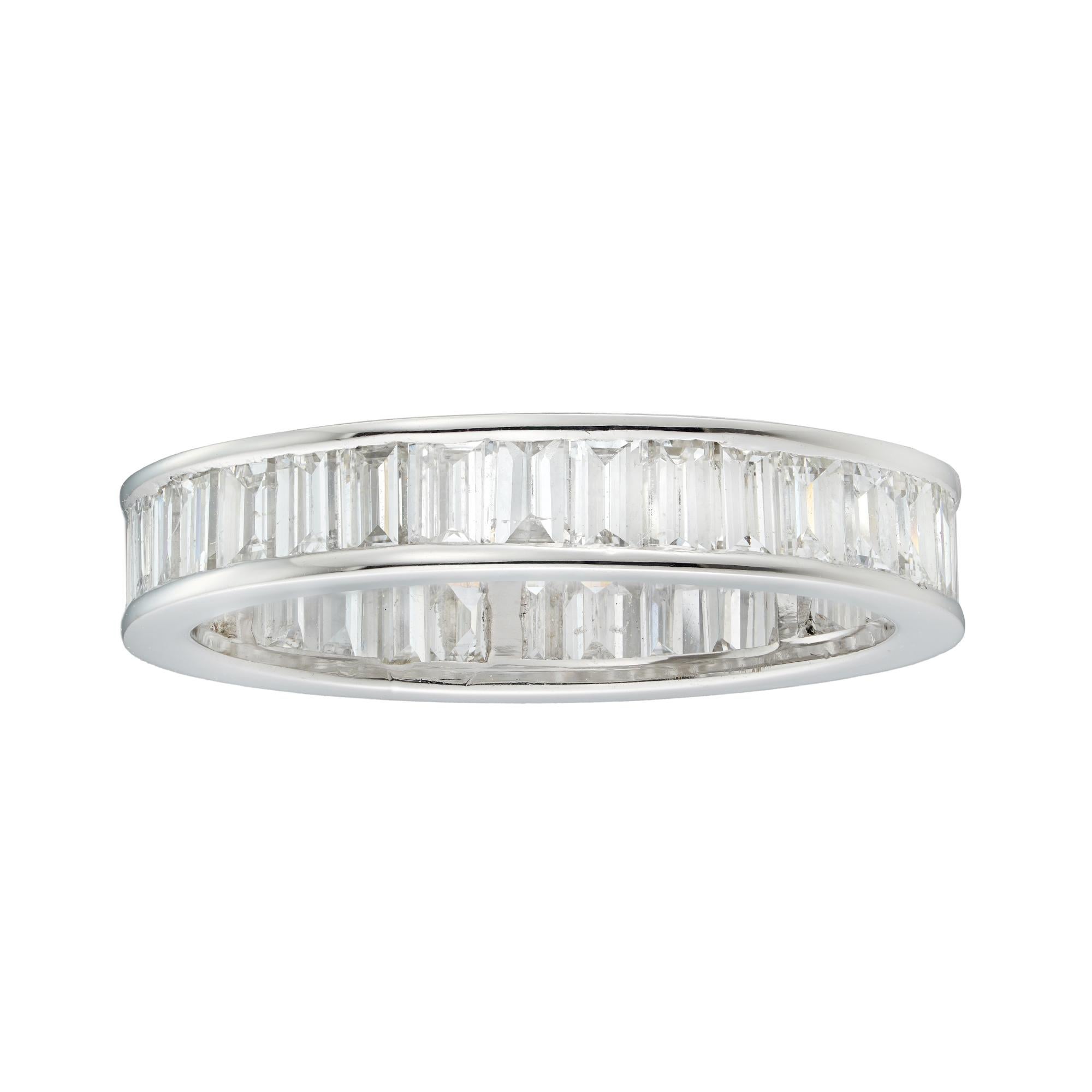 Baguette Cut A Diamond Full Eternity Ring For Sale