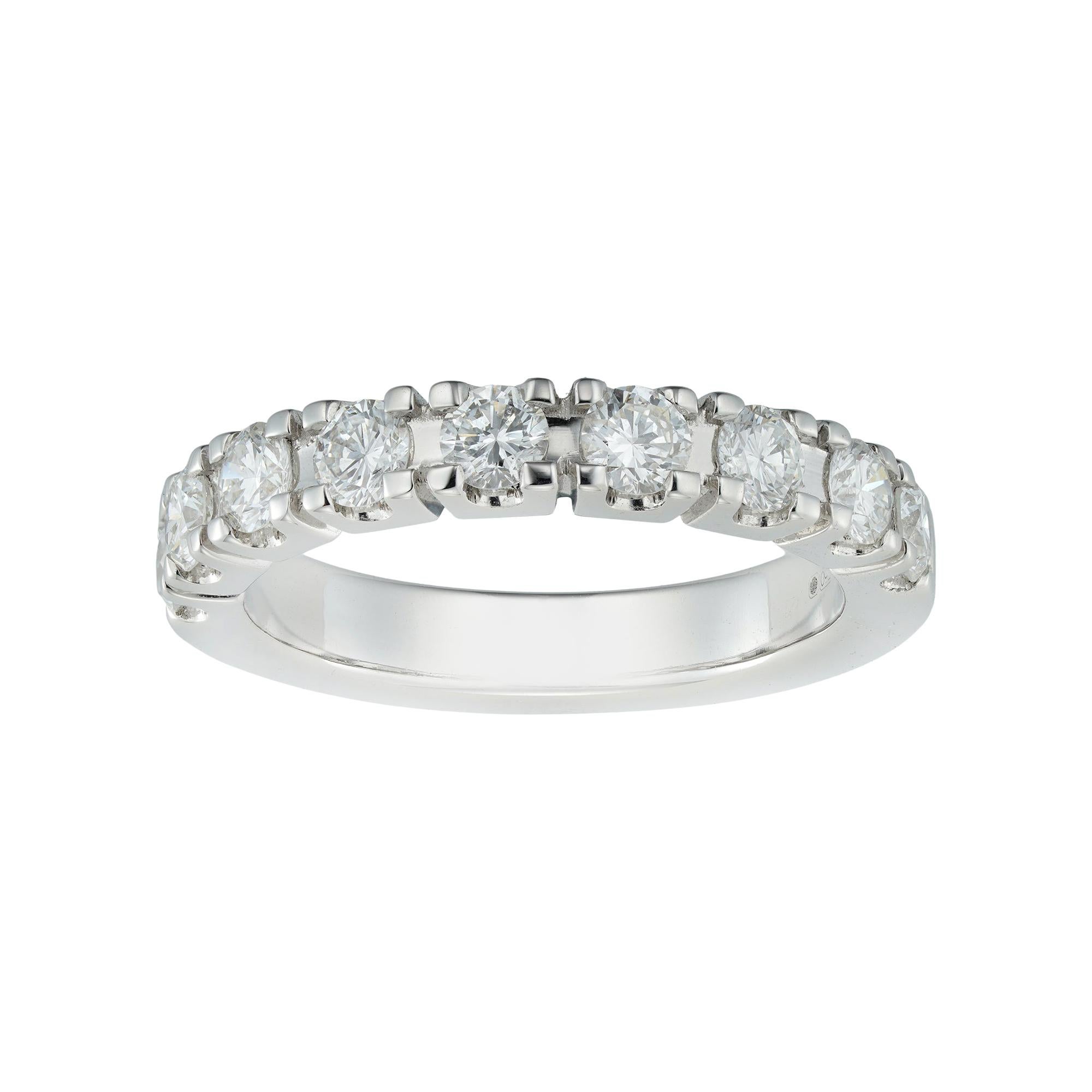 Customizable Diamond Half Eternity Ring For Sale at 1stDibs