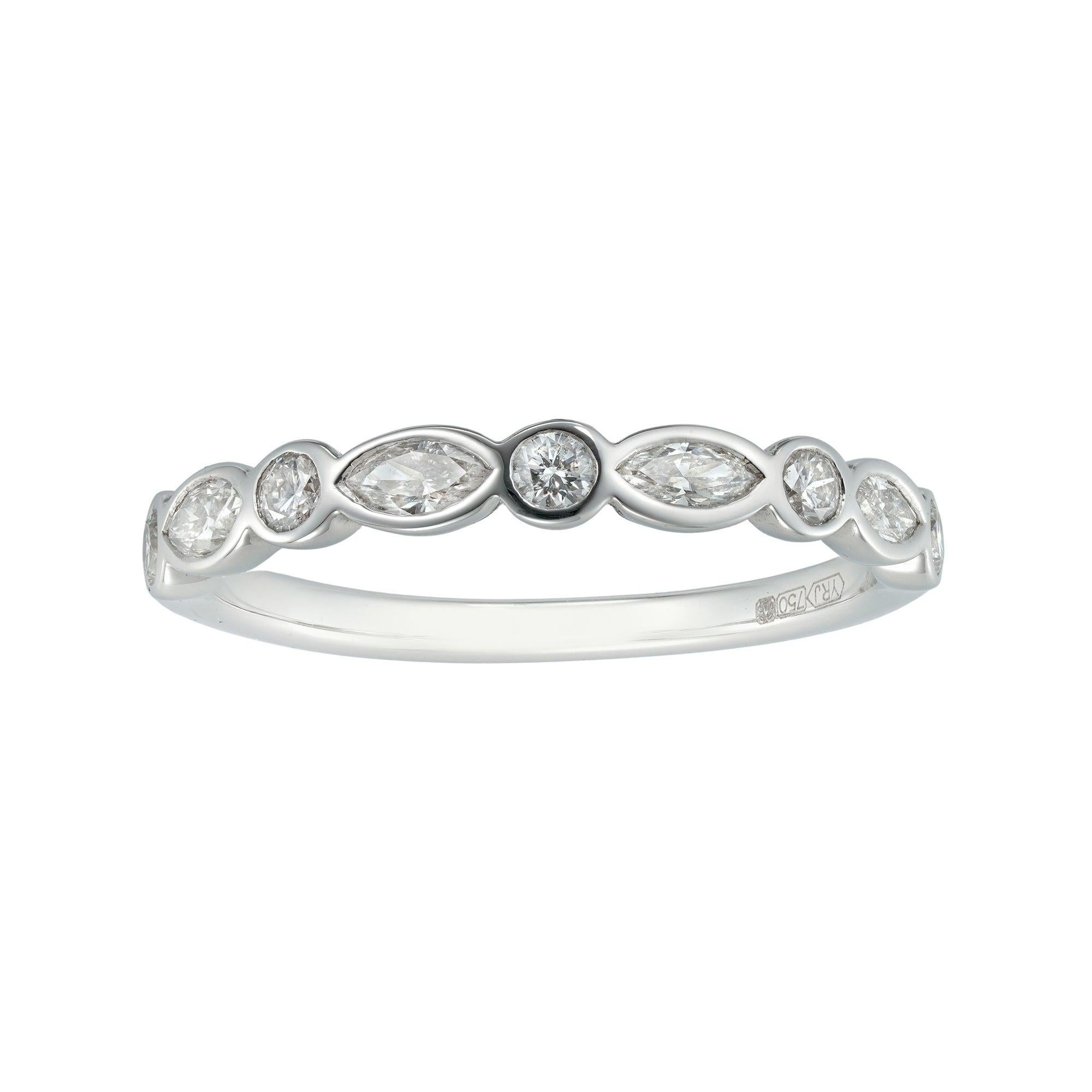 Diamond Half Eternity Ring