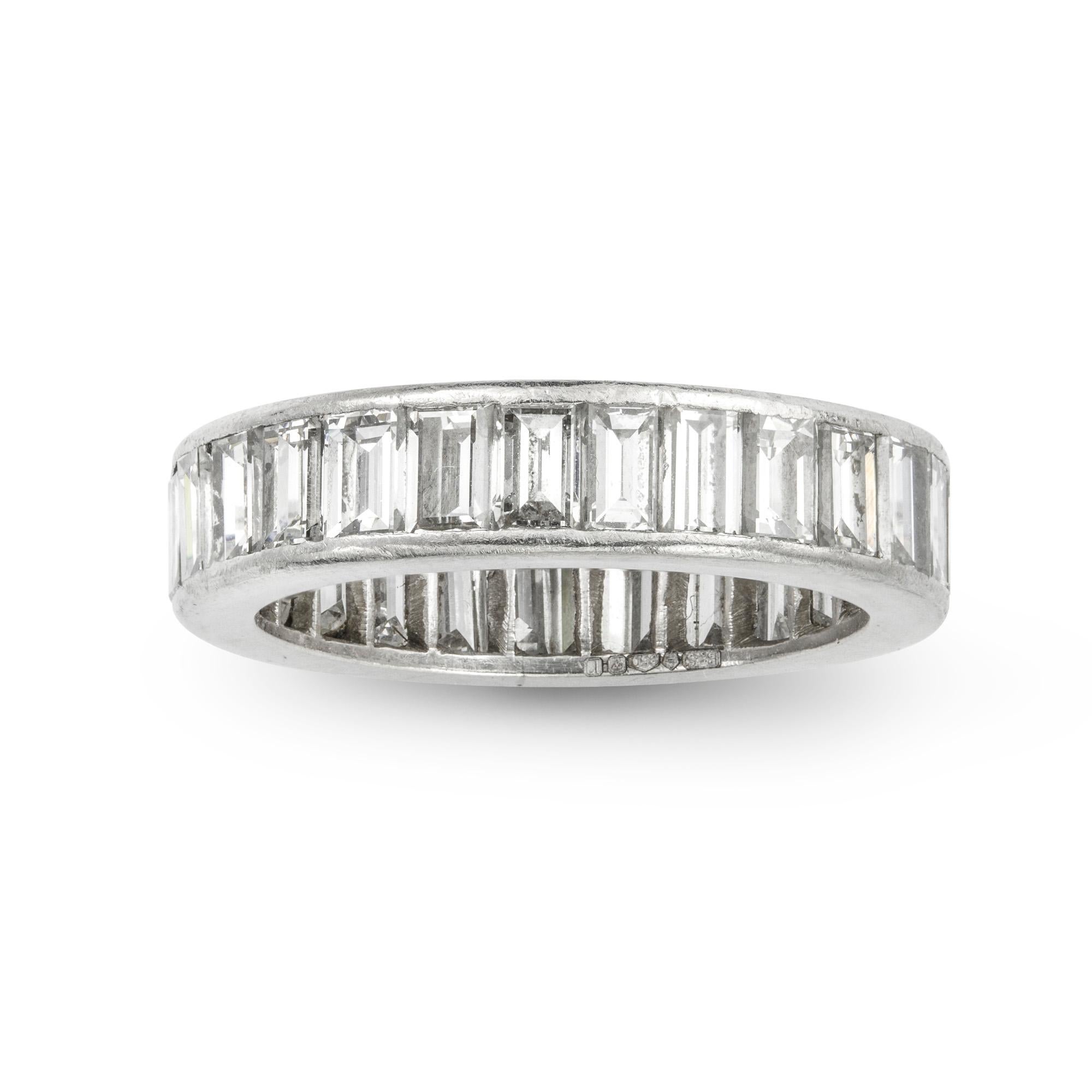 Modern Diamond-Set Full Eternity Ring For Sale