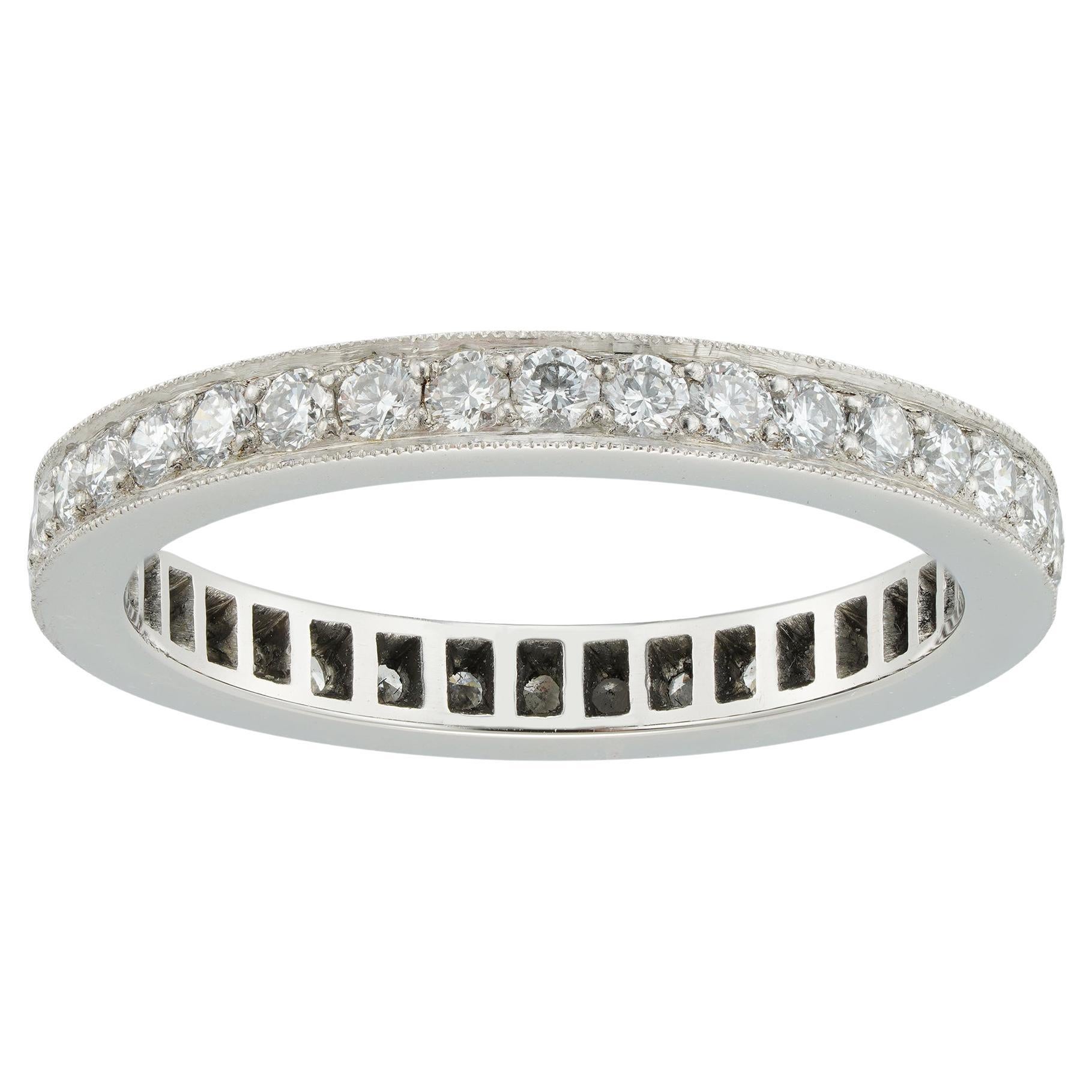 Diamond-Set Full Eternity Ring For Sale