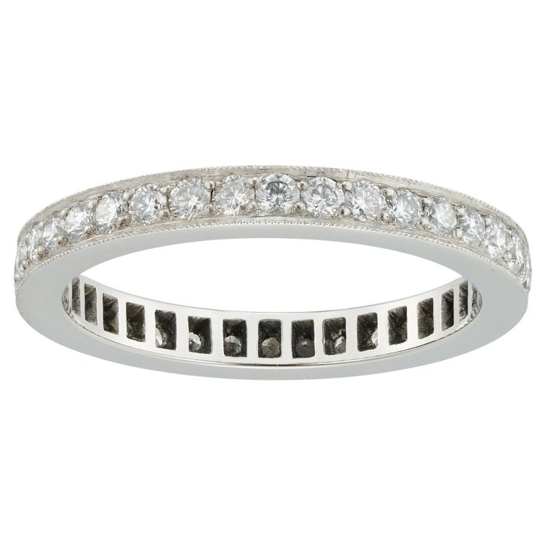 DiamondSet Full Eternity Ring For Sale at 1stDibs