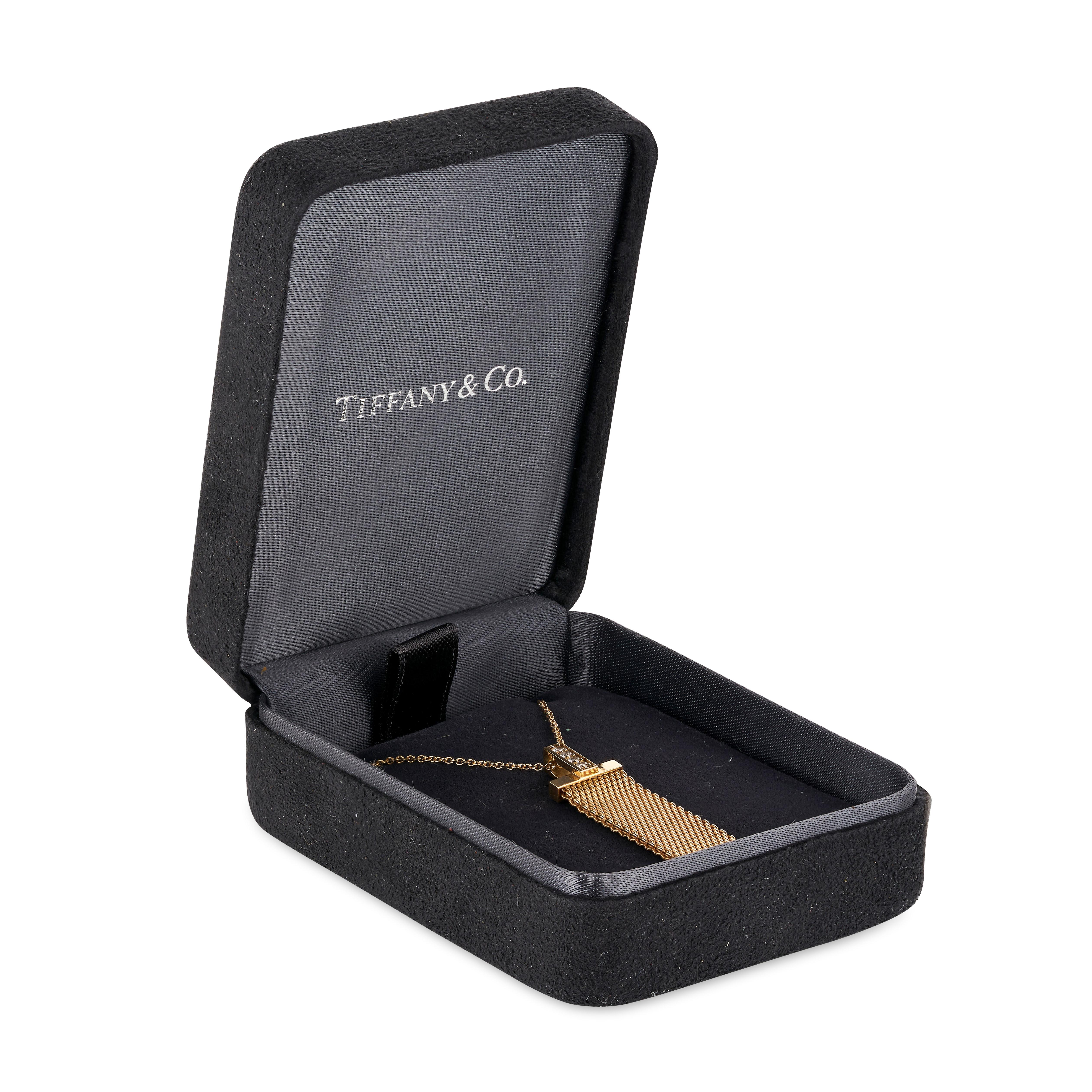 A diamond Somerset necklace by Tiffany & Co In Excellent Condition For Sale In New York, NY